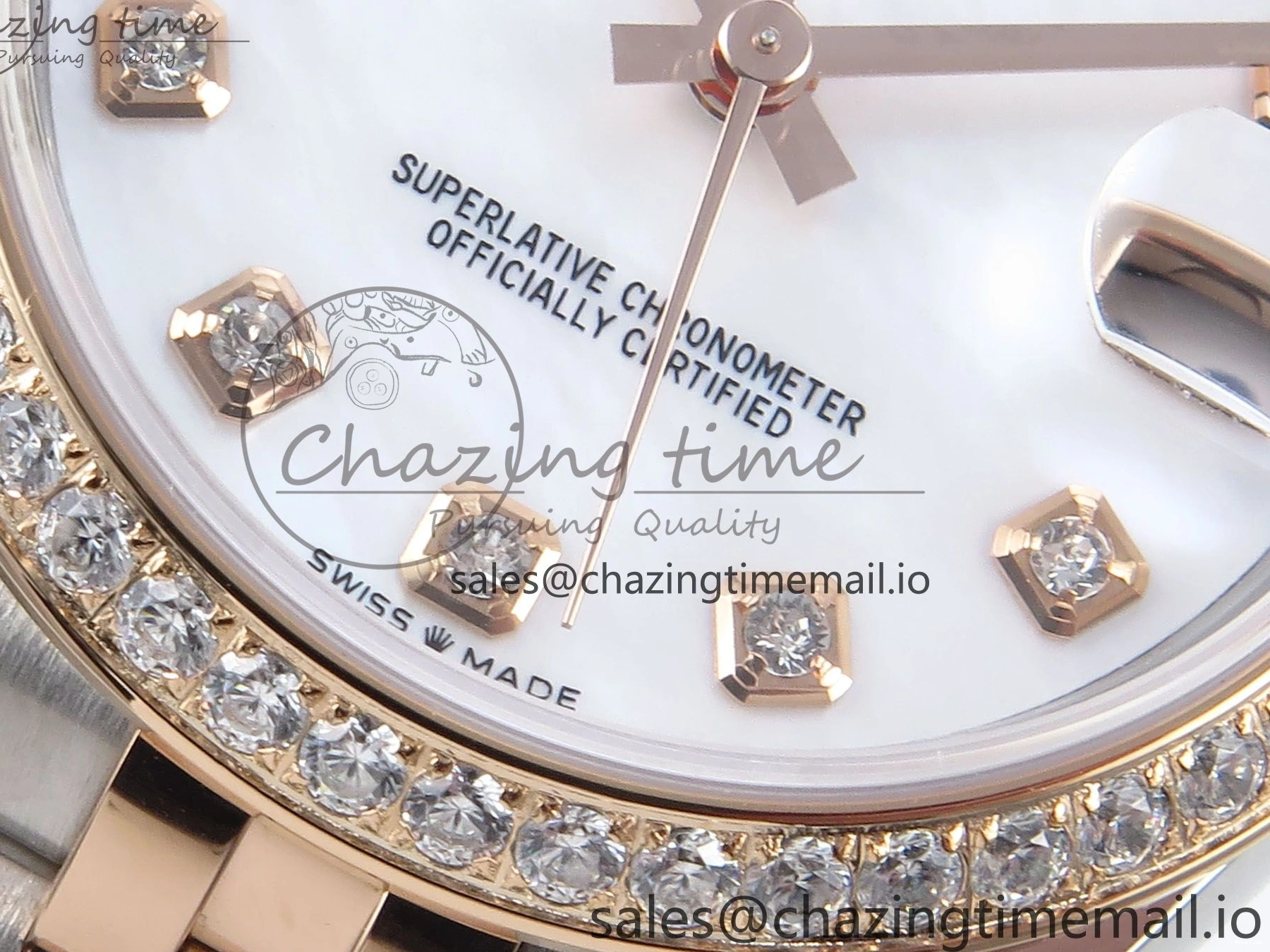 MiroTime 0324 DateJust 31 278381RBR ARF 1:1 Best Edition 904L Steel White Diamonds Dial Diamonds Bezel on SS RG Jubilee Bracelet ETA Versatile 392